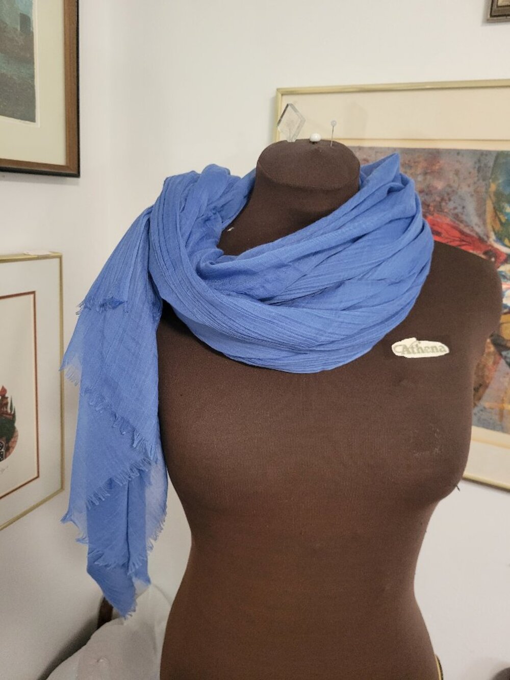 NWT J.Jill Royal Blue Summer Scarf or Wrap